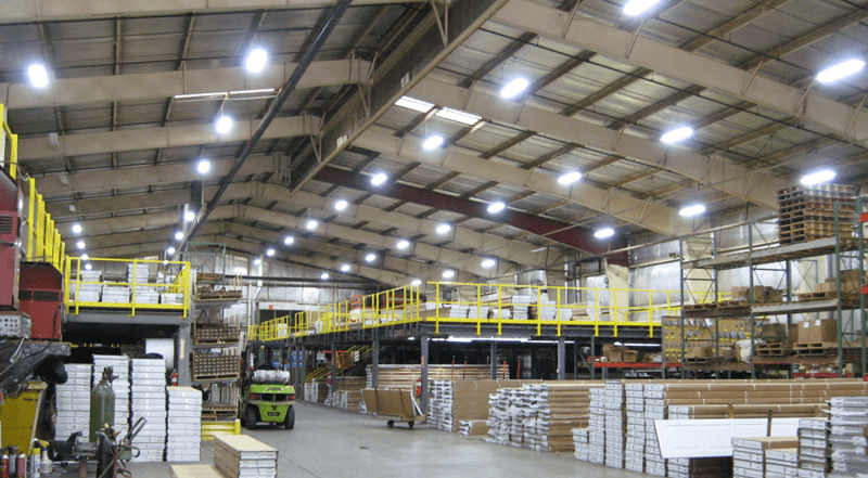 Giải pháp chiếu sáng trong khu vực sản xuất của nhà máy, nhà xưởng.
